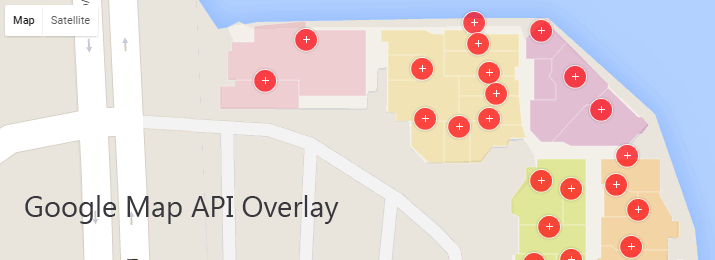 How to build a Google Maps overlay using the API and PHP.