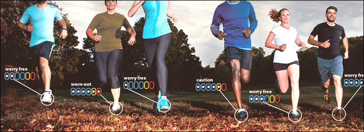 Know exactly when it’s time for new running shoes.
