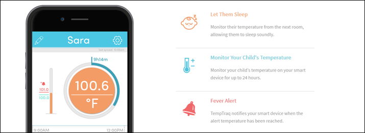 Monitor your babies temps with your smartphone.